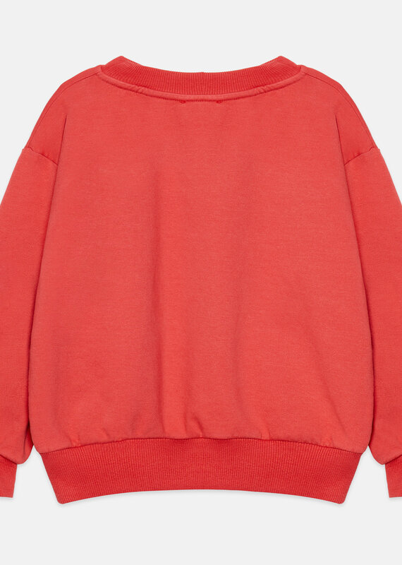 Weekend House Kids Pom pom dog sweatshirt Red aw26