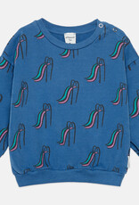 Weekend House Kids Slides all over baby sweatshirt Blue aw26