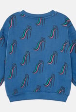 Weekend House Kids Slides all over baby sweatshirt Blue aw26