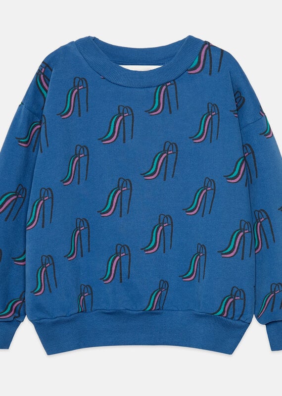 Weekend House Kids Slides all over sweatshirt Dark blue aw26