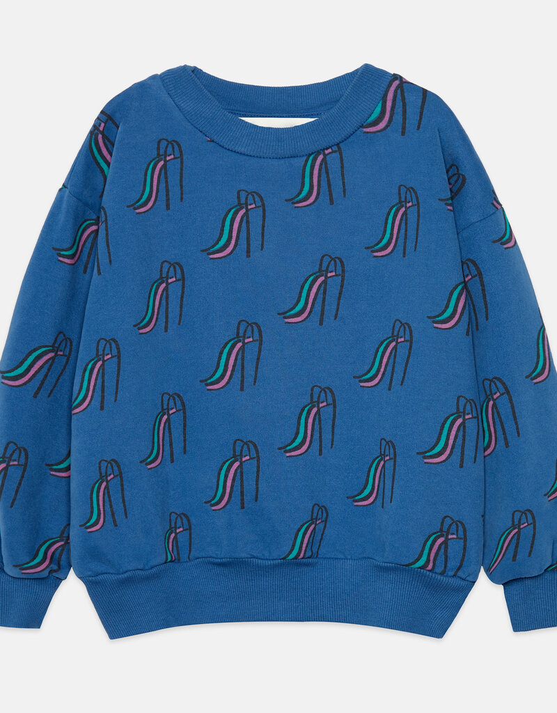 Weekend House Kids Slides all over sweatshirt Dark blue aw26