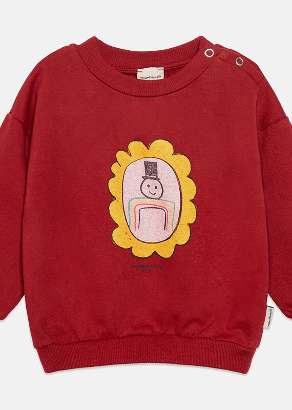 Weekend House Kids The mayor baby sweatshirt Granate aw26
