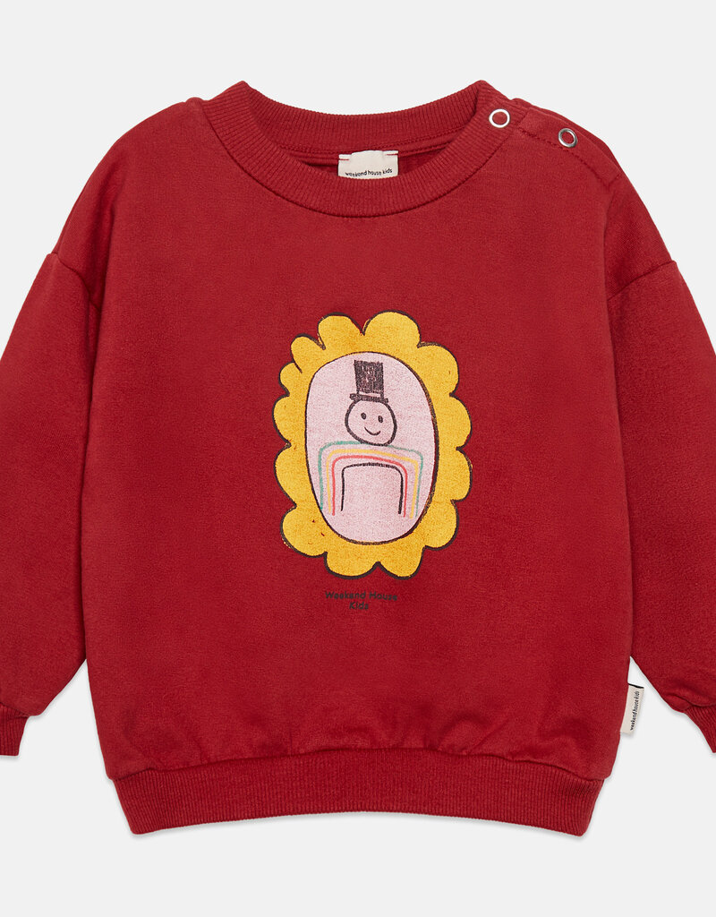 Weekend House Kids The mayor baby sweatshirt Granate aw26