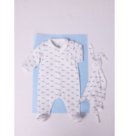Petit Bateau Dors Bien A0Gab Marshmallow/Riviera aw26