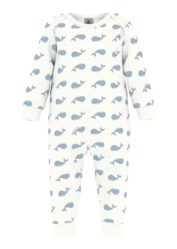 Petit Bateau Dors Bien Sans Pieds A0G9V Marshmallow/Polaire aw26