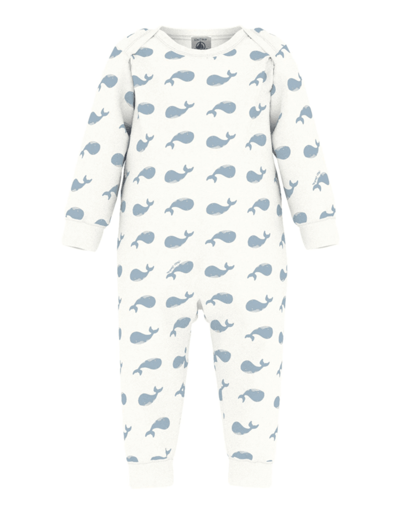 Petit Bateau Dors Bien Sans Pieds A0G9V Marshmallow/Polaire aw26
