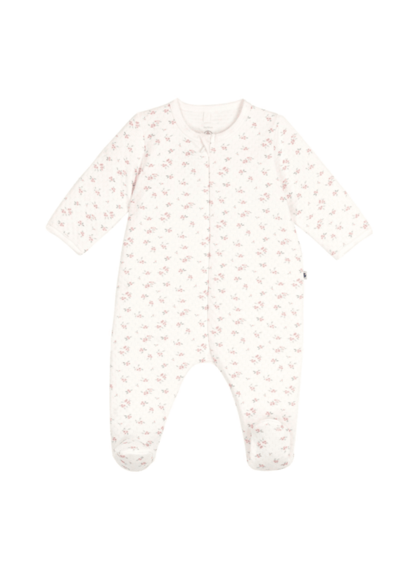 Petit Bateau Dors Bien Zippe A0G9O Marshmallow/Rose aw26
