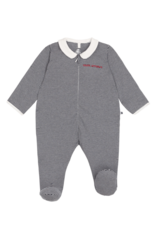 Petit Bateau Dors Bien Zippe A0Ga1 Smoking/Marshmallow aw26