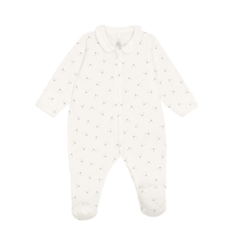 Petit Bateau Dors Bien Zippe A0Gaf Marshmallow/Multico aw26
