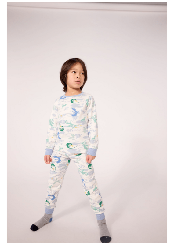 Petit Bateau Pyjama A0Gd6 Marshmallow/Multico aw26