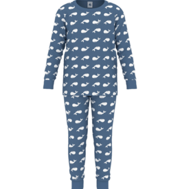 Petit Bateau Pyjama A0Glj Outremer/Marshmallow aw26