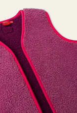 Chez bodywarmer Curly Teddy Red Violet aw26