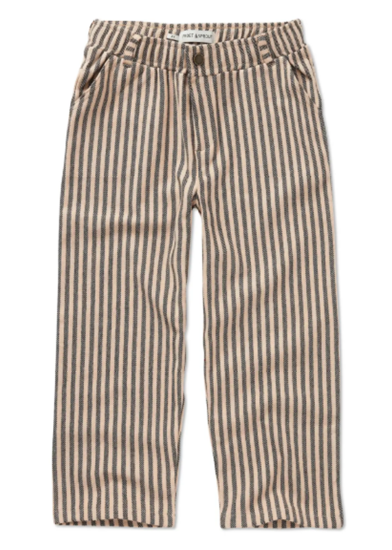 Sproet & Sprout Chino pants jersey stripe Vanilla aw26