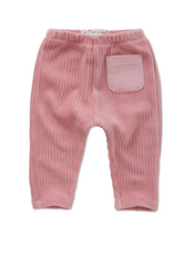 Sproet & Sprout Baby velvet rib pants pink Painters blush aw26