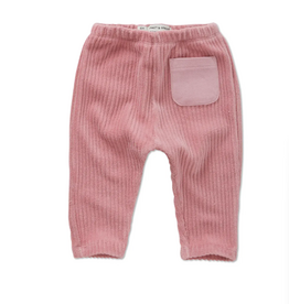 Sproet & Sprout Baby velvet rib pants pink Painters blush aw26