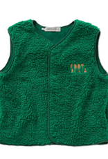 Sproet & Sprout Loose teddy gilet Deep green aw26