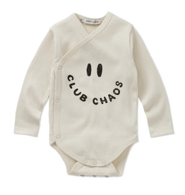 Sproet & Sprout Rib romper Club Chaos Ivory aw26