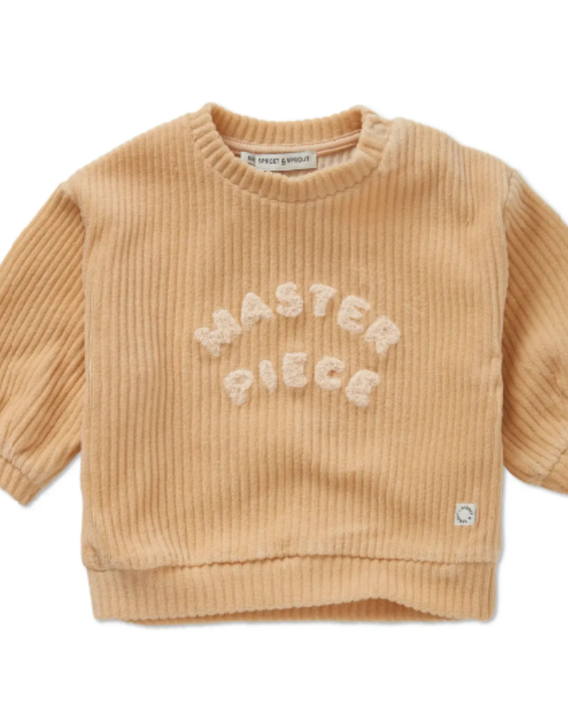 Sproet & Sprout Baby sweatshirt rib sand Sand aw26