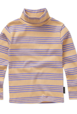 Sproet & Sprout Rib turtle neck stripes  Sand aw26