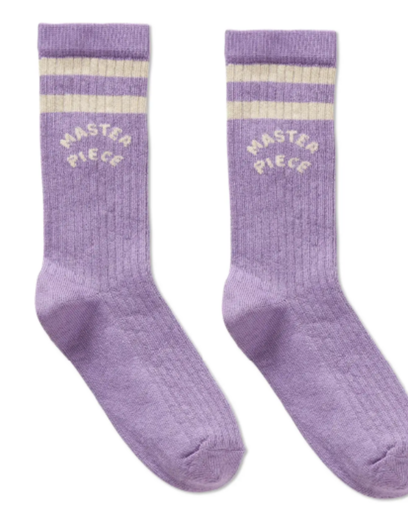 Sproet & Sprout Socks master piece purple Crayon cloud aw26