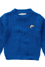 Sproet & Sprout Sweater cable knit blue Blueprint aw26