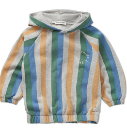Sproet & Sprout Sweatshirt hoody stripes  Grey melee aw26
