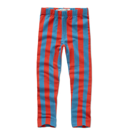 Sproet & Sprout Winter legging blue red stripe Vivid red aw26