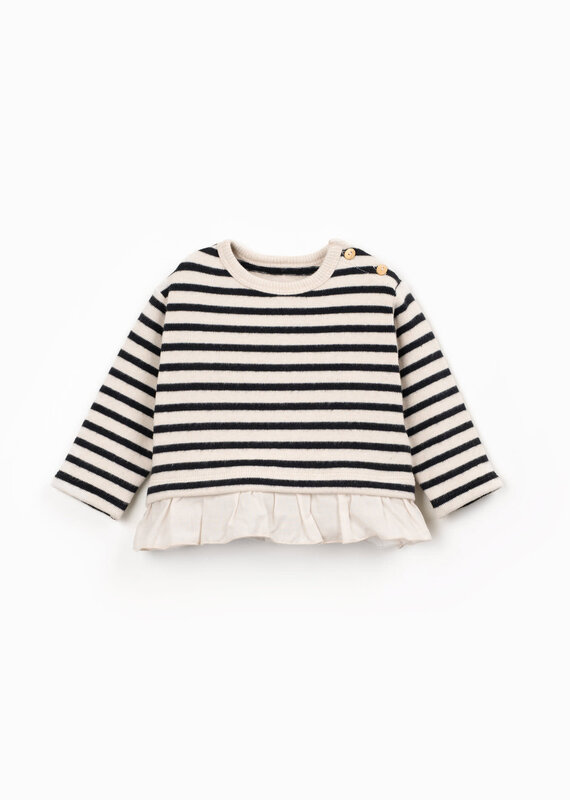 Play Up Striped Jersey Sweater R375B Cocoon Aw26