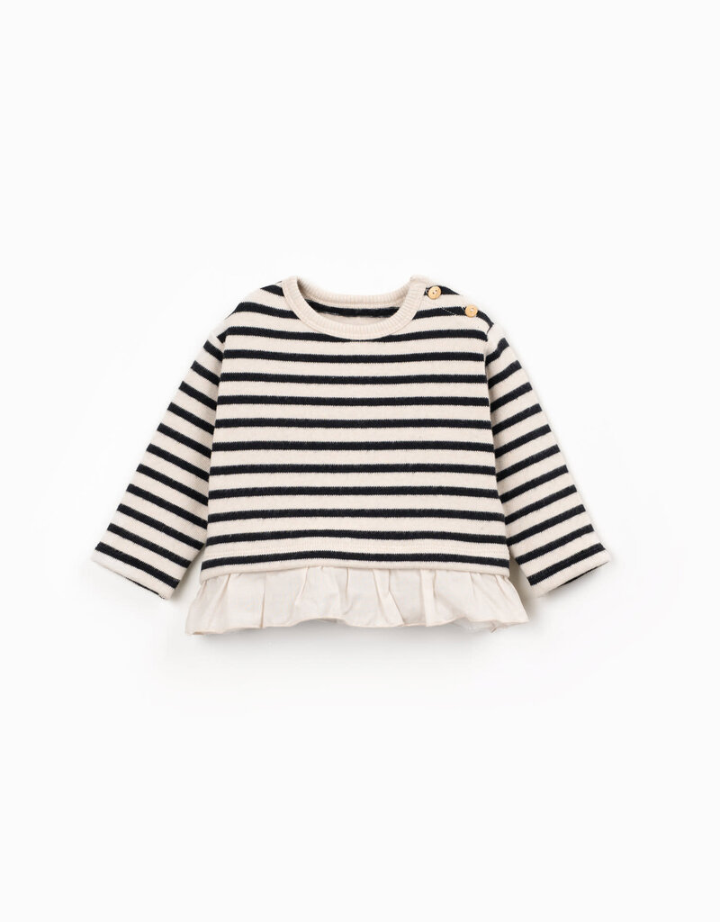 Play Up Striped Jersey Sweater R375B Cocoon Aw26