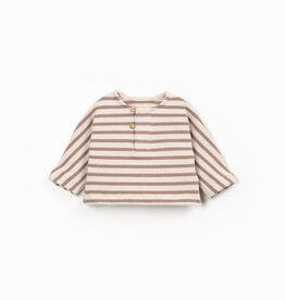 Play Up Striped Jersey Sweater R373B Drawing Aw26
