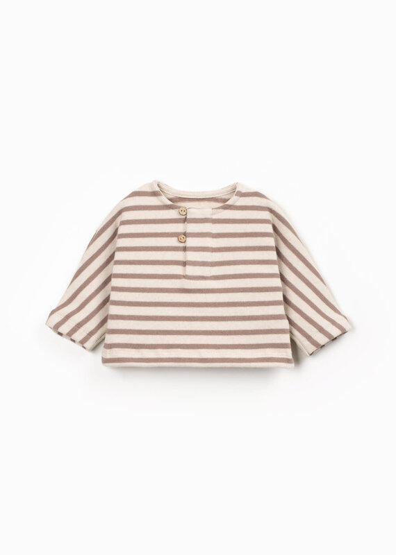 Play Up Striped Jersey Sweater R373B Drawing Aw26