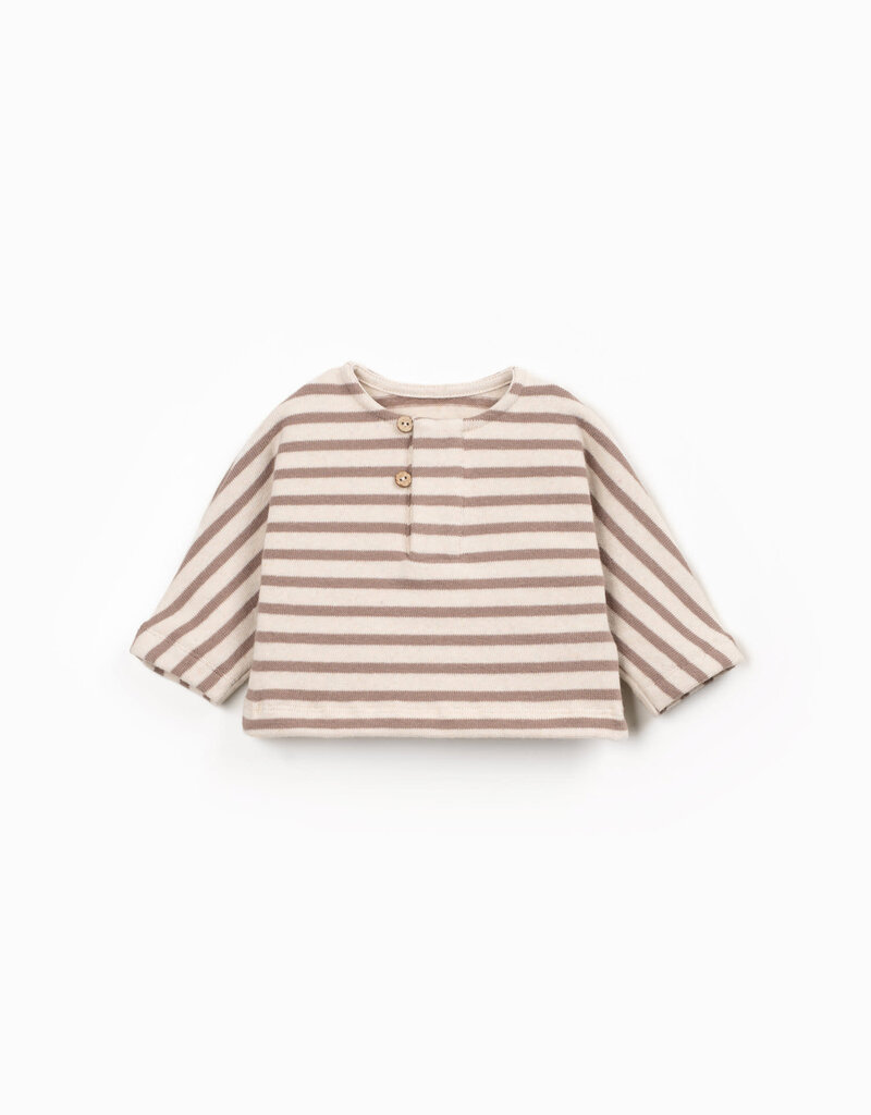 Play Up Striped Jersey Sweater R373B Drawing Aw26