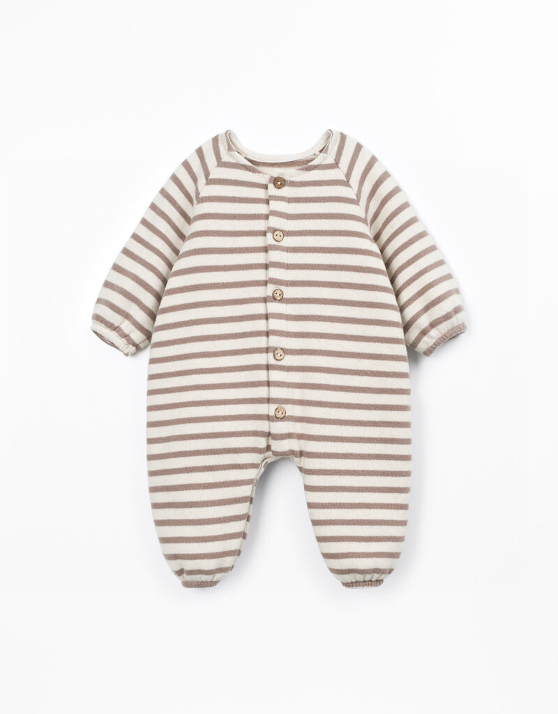 Play Up Striped Flamé Jersey Jumpsuit R373B Drawing Aw26