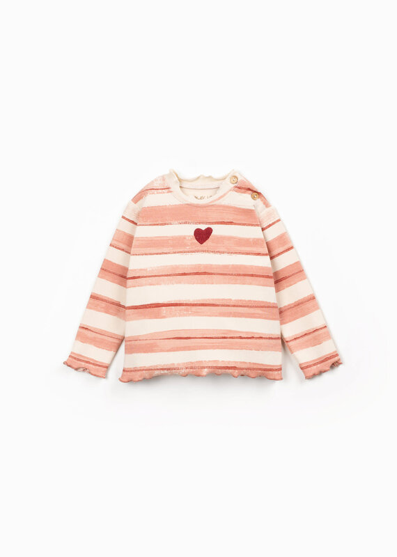 Play Up Printed Rib Ls T-Shirt E799N Sketches Aw26