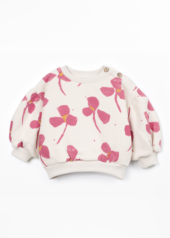 Play Up Printed Fleece Sweater E812N Sketches Aw26
