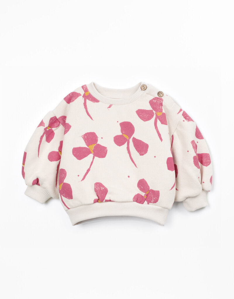 Play Up Printed Fleece Sweater E812N Sketches Aw26