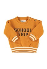 Piupiuchick Sweatshirt | Camel W/ "School Trip" Print aw26