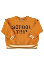 Piupiuchick Sweatshirt | Camel W/ "School Trip" Print aw26