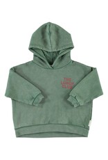 Piupiuchick Hoodie | Green W/ Apple Print aw26