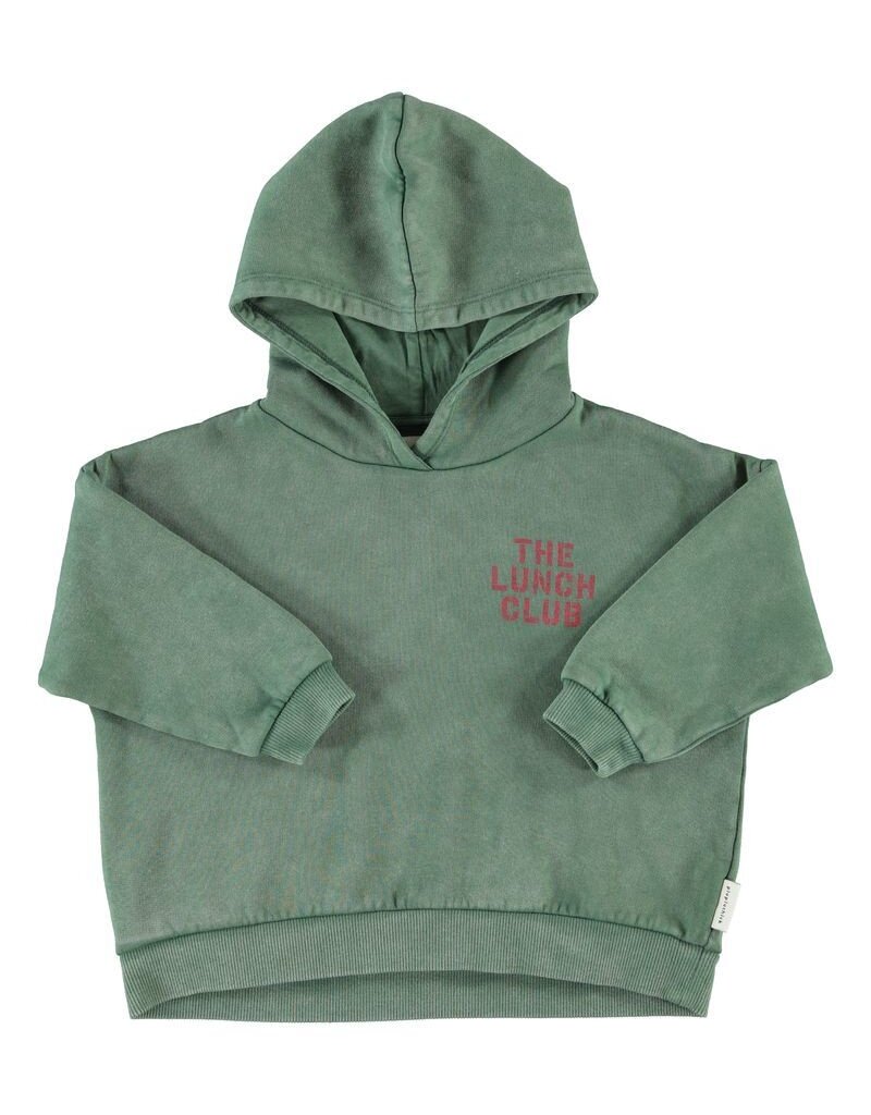 Piupiuchick Hoodie | Green W/ Apple Print aw26