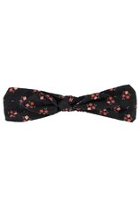 Piupiuchick Headband W/ Bow | Black W/ Multicolor Flowers aw26