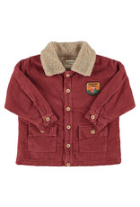 Piupiuchick Jacket | Bordeaux W/ "Here We Go" Print aw26