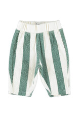 Piupiuchick Jogging Pants | Ecru & Green Stripes aw26