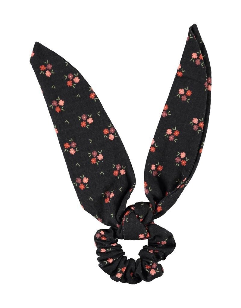 Piupiuchick Scrunchie | Black W/ Flowers aw26