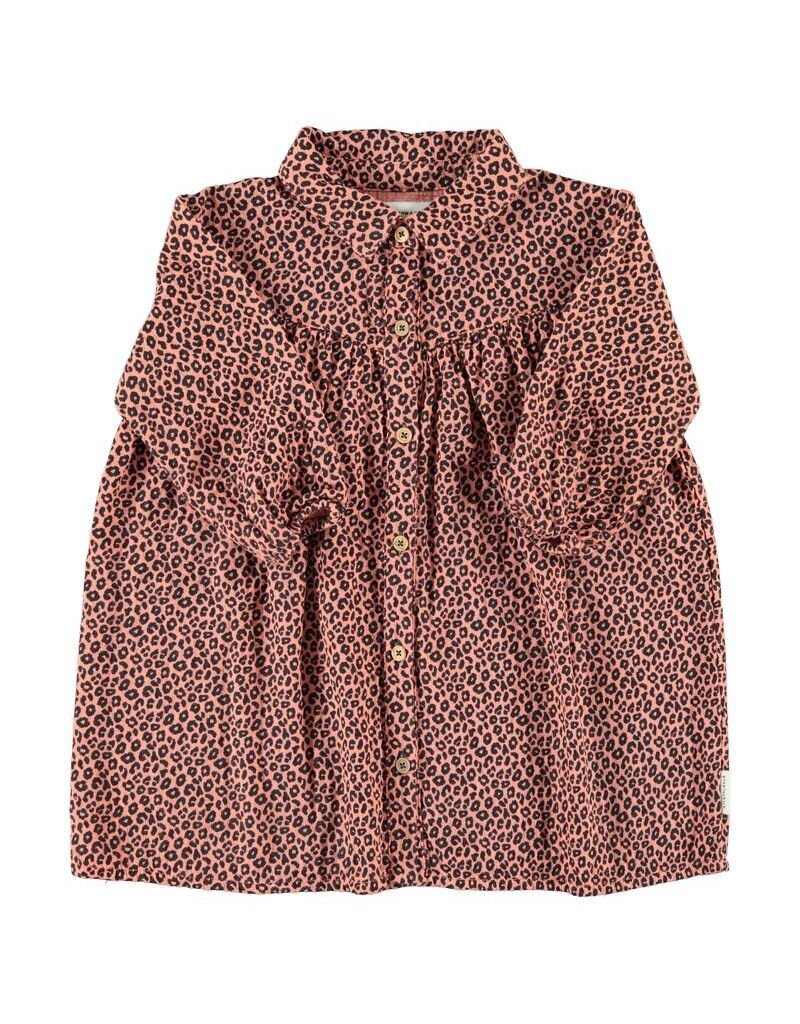 Piupiuchick Short Dress | Pink W/ Animal Print aw26