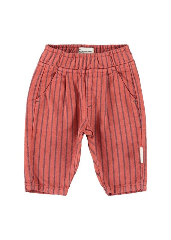 Piupiuchick Trousers | Bordeaux W/ Black Stripes aw26