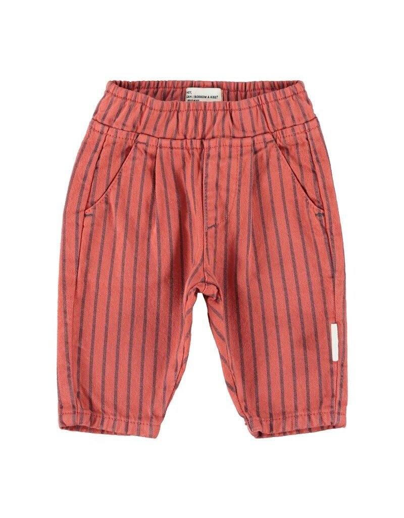 Piupiuchick Trousers | Bordeaux W/ Black Stripes aw26