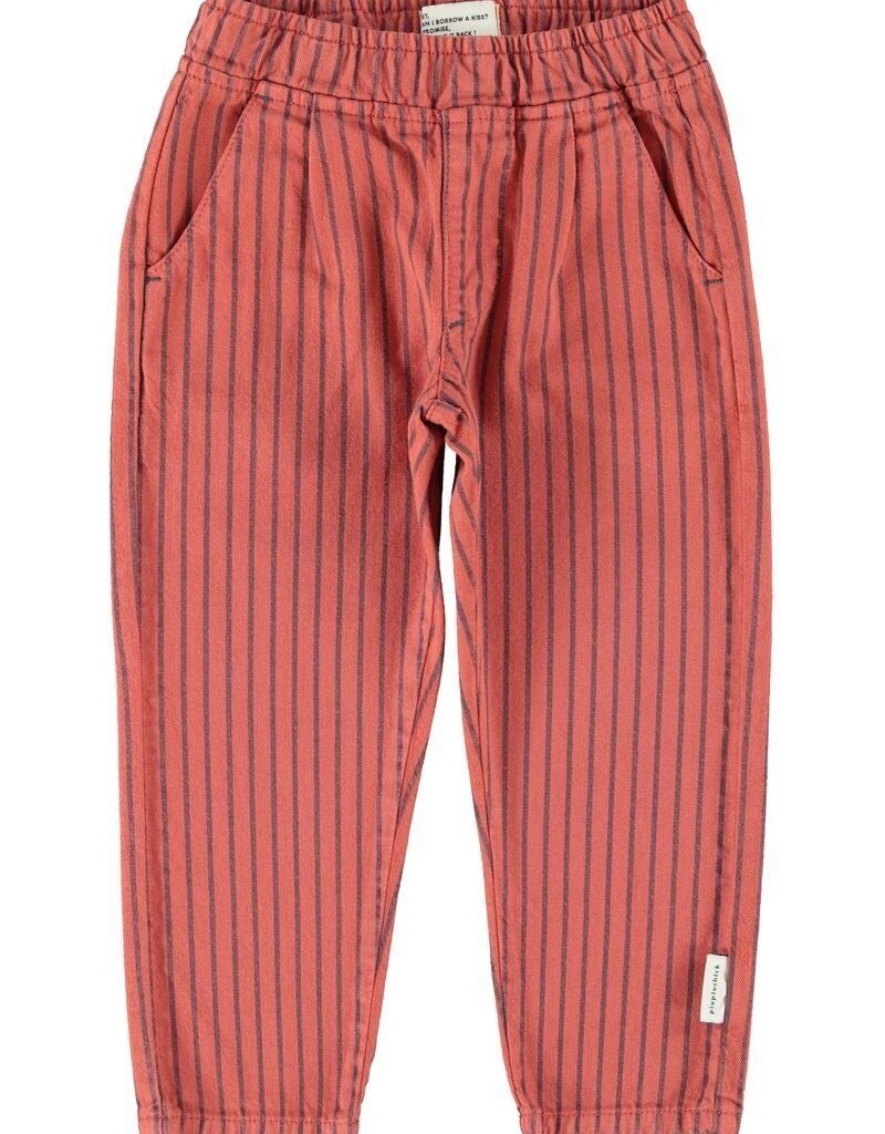 Piupiuchick Trousers | Bordeaux W/ Black Stripes aw26