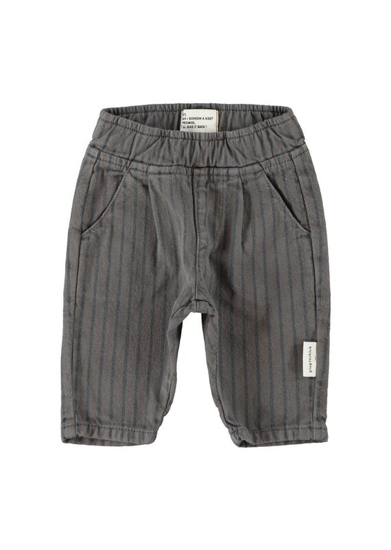 Piupiuchick Trousers | Grey W/ Black Stripes aw26