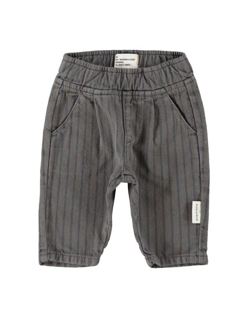 Piupiuchick Trousers | Grey W/ Black Stripes aw26